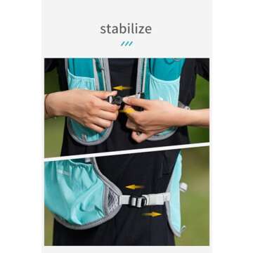 Hydration Backpack Bicycle Bag 5L Lightweight Hiking Backpack for Outdoor Hiking Climbing Running Cycling Biking Backpack with Hydration System for Men and Women (Rose Red with 1.5l Water Bladder)