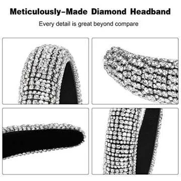 Fashion Rhinestone Headband for Women and Girls - Hestiasko