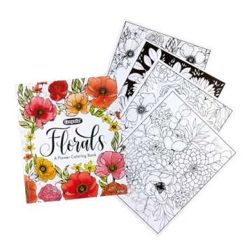 Crayola Floral Adult Coloring Book for Relaxation