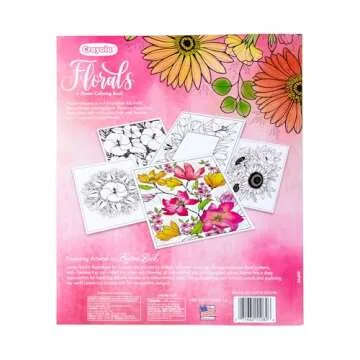 Crayola Floral Adult Coloring Book for Relaxation