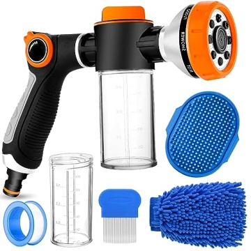 Upgrade Pup Jet Dog Wash – 8 in 1 Hose Attachment & Pet Care Kit
