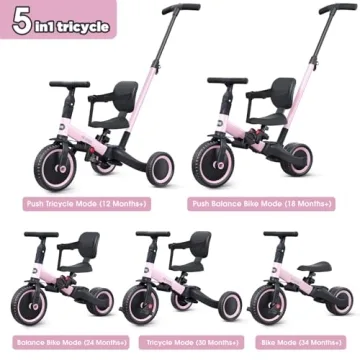 Newyoo Toddler Tricycle for 1-3 Year Olds