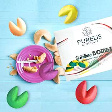 Bath Bombs Gift Set for Women -24 Fortune Telling Soothing Bath Bombs & Shower Steamers! Best Bulk Party Favor for Adults! Organic Bath Bombs for Women & Kids.#1 Wedding Favors for Women & Men!