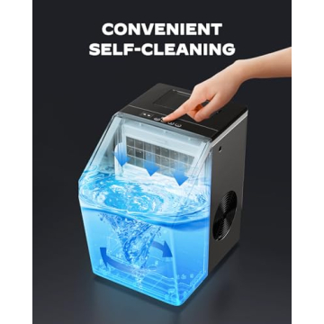 Silonn Ice Maker: 44lbs Daily, Self-Cleaning Stainless Steel