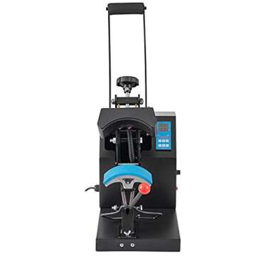 SHZOND Hat Heat Press Machine 3.15x5.5 Inch Clamshell Design Hat Press Sublimation Digital Heat Press Machine for Hats Caps (hat Press)