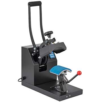 SHZOND Hat Heat Press Machine 3.15x5.5 Inch Clamshell Design Hat Press Sublimation Digital Heat Press Machine for Hats Caps (hat Press)