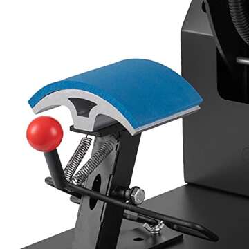 SHZOND Hat Heat Press Machine 3.15x5.5 Inch Clamshell Design Hat Press Sublimation Digital Heat Press Machine for Hats Caps (hat Press)