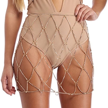 Eye-Catching Rhinestone Skirt for Festivals and Nights Out