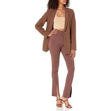 The Drop Women's Blake Long Blazer for Chic Outfits