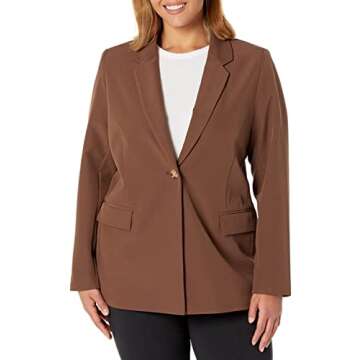 The Drop Women's Blake Long Blazer for Chic Outfits