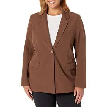 The Drop Women's Blake Long Blazer for Chic Outfits