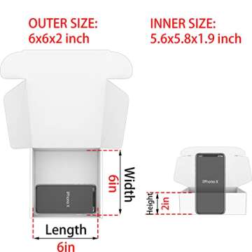 Lmuze Small Pink Shipping Boxes for Small Business Pack of 25-6x6x2 inches Cardboard Corrugated Mailer Boxes for Shipping Packaging Craft Gifts Giving Products