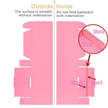 Lmuze Small Pink Shipping Boxes for Small Business Pack of 25-6x6x2 inches Cardboard Corrugated Mailer Boxes for Shipping Packaging Craft Gifts Giving Products