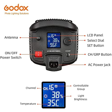 Godox SL-200W LED Light with Remote - 200W Continuous Power