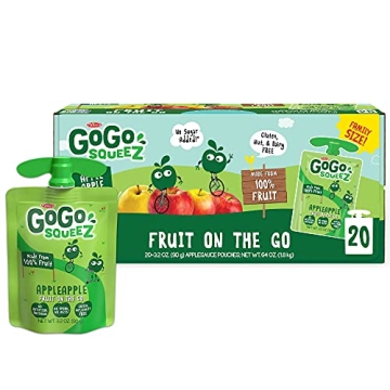 GoGo squeeZ Apple Snacks 20 Pack, Gluten & Nut Free