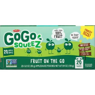 GoGo squeeZ Apple Snacks 20 Pack, Gluten & Nut Free
