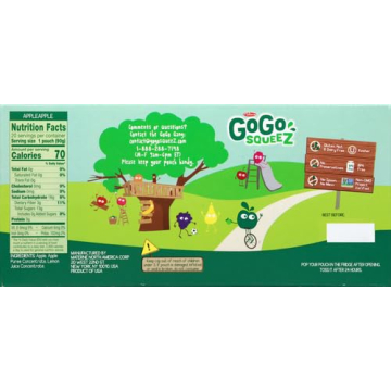 GoGo squeeZ Apple Snacks 20 Pack, Gluten & Nut Free