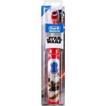 Oral-B Kids Battery Power Electric Toothbrush Featuring Disney's Star Wars for Children and Toddlers...