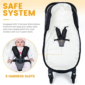 Orzbow Footmuff for Stroller - Premium Weatherproof Toddler Gift