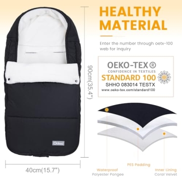 Orzbow Footmuff for Stroller - Premium Weatherproof Toddler Gift