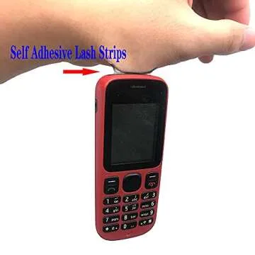 Self Adhesive Lash Strips for Fake Eyelashes, No Glue Apply False Lashes 50 Pieces (Black)