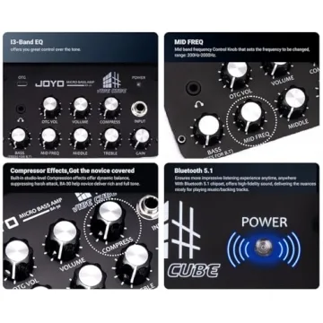 Portable JOYO 30W Micro Bass Amp with Bluetooth