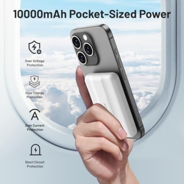 AOGUERBE Mag-Safe 10000mAh Magnetic Power Bank for iPhones