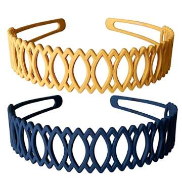 Yazon 6pcs Colorful Headbands for Women Girls - Stylish & Secure