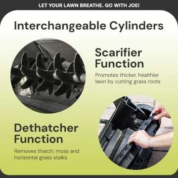 Sun Joe 13 Amp Electric Dethatcher and Scarifier with Removeable 13.2 Gallon Bag, Black/Green