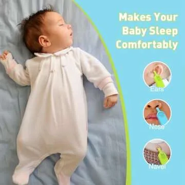 MORLIKE LIVING Baby Nose and Ear Cleaner Tool, Soft Flexible Rubber Nasal Booger Picker for Newborns and Infants, Dual Ear Wax and Snot Remover, Essential Baby Care Products