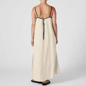 Stylish Women Linen Maxi Dress for Beach & Vacation