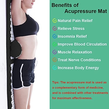 XiaoMaGe Acupressure Mat & Pillow Set for Stress Relief