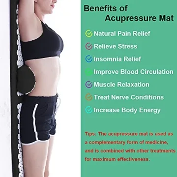 XiaoMaGe Acupressure Mat & Pillow Set for Stress Relief