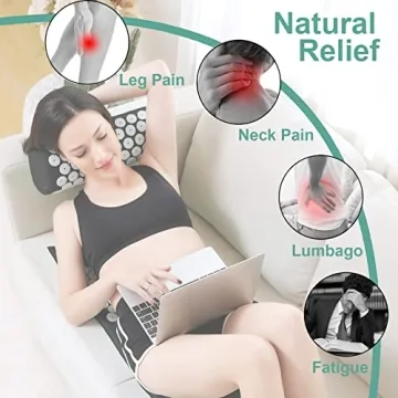 XiaoMaGe Acupressure Mat & Pillow Set for Stress Relief