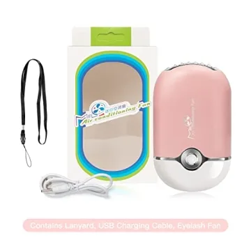 MISMXC Mini Eyelash Fan - Rechargeable & Portable Dryer