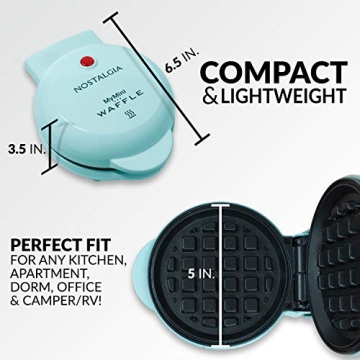 Nostalgia MyMini Electric Waffle Maker for Fun Meals