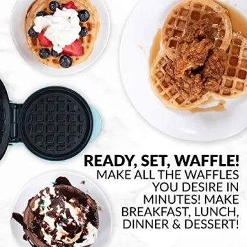 Nostalgia MyMini Electric Waffle Maker for Fun Meals