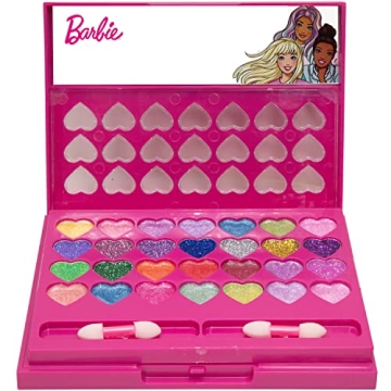 Barbie Beauty Compact Set for Kids Ages 6+ with Eye Shadows and Gloss