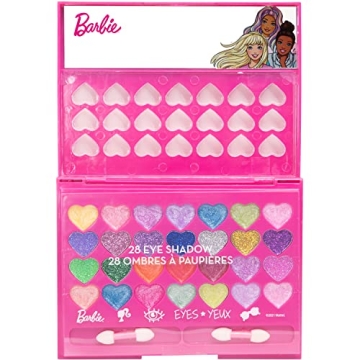 Barbie Beauty Compact Set for Kids Ages 6+ with Eye Shadows and Gloss