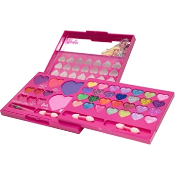 Barbie Beauty Compact Set for Kids Ages 6+ with Eye Shadows and Gloss