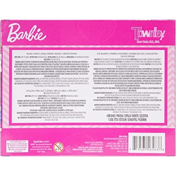 Barbie Beauty Compact Set for Kids Ages 6+ with Eye Shadows and Gloss