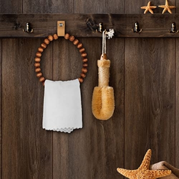 Handmade Boho Towel Rack Set for Rustic Decor