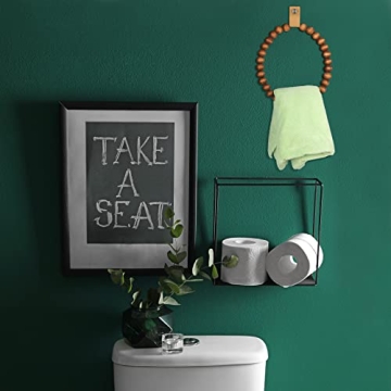 Handmade Boho Towel Rack Set for Rustic Decor