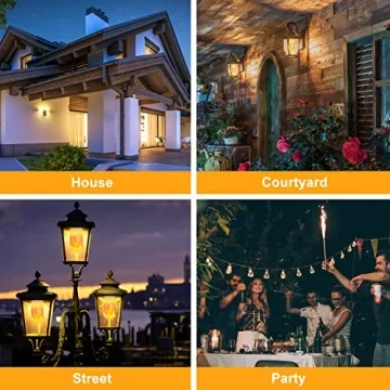 CPPSLEE LED Flame Light Bulbs for Halloween and Christmas