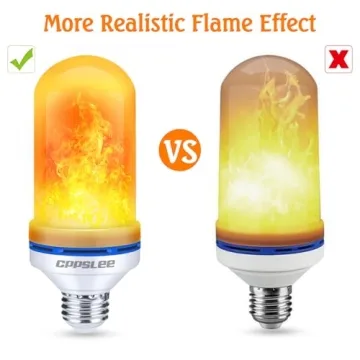 CPPSLEE LED Flame Light Bulbs for Halloween and Christmas