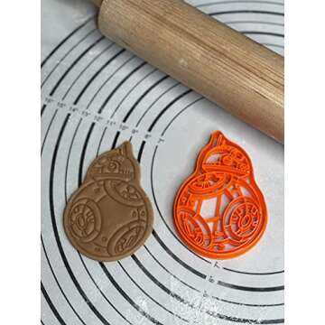 BB-8 BB8 Cookie Cutter Mold 4.5-Inch-Scale Produced by 3D Kitchen Art