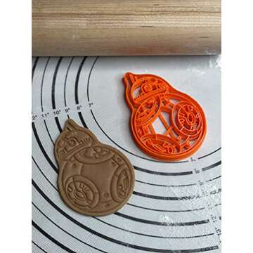 BB-8 BB8 Cookie Cutter Mold 4.5-Inch-Scale Produced by 3D Kitchen Art