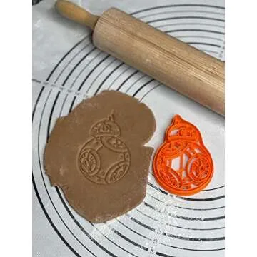 BB-8 BB8 Cookie Cutter Mold 4.5-Inch-Scale Produced by 3D Kitchen Art