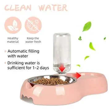 Automatic Pet Water and Food Bowls for Cats and Dogs