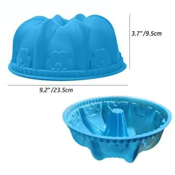 Gzingen Silicone Bundt Cake Molds - Non-Stick Baking Trays